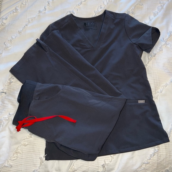 Figs Tops Figs Grey Scrubs Poshmark